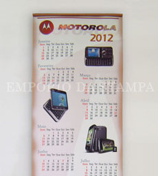 Brinde: Calendário Promocional Personalizado 45cm x 140cm